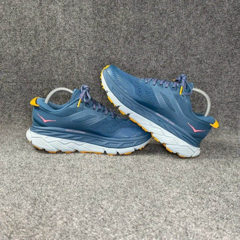Hoka Stinson ATR 6 Trail Running Shoes Women's 8 Moroccan Blue Saffron Athletic